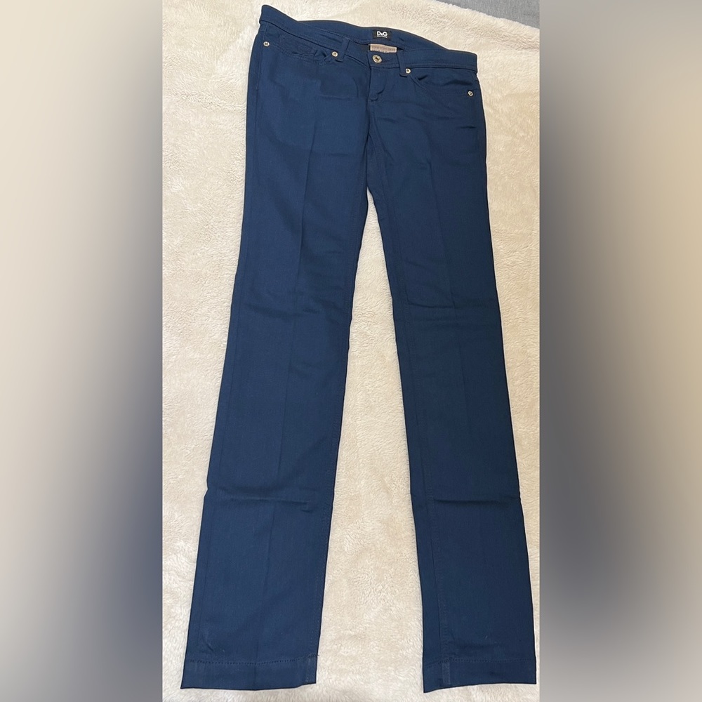 Dolce & Gabbana D&G Low Rise Navy Blue Bootcut Jeans